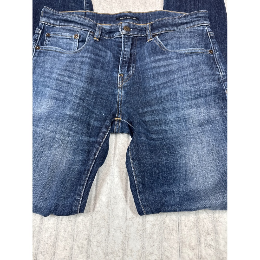 Lucky Brand Mens 110 Slim Skinny Blue Jeans Medium Dark Wash 31x32 7M12877